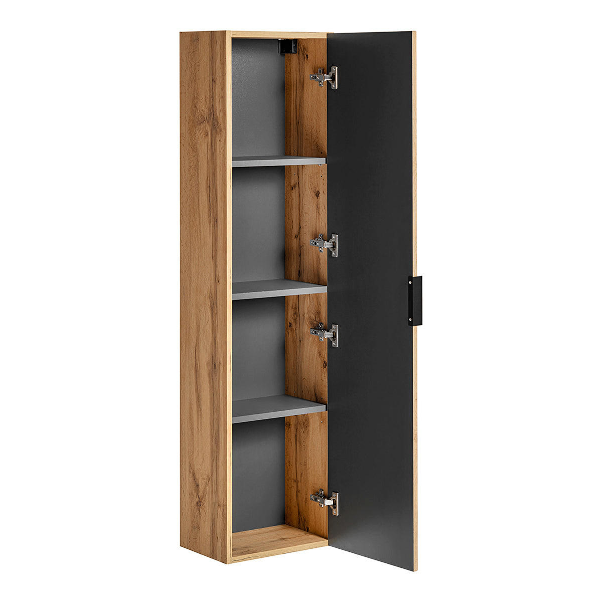 BADMÖBEL 120.8cm Adriel 2er-Set Holz in Eichenoptik - Braun, Holzwerkstoff (120.8/59/46cm) - Petits-meubles