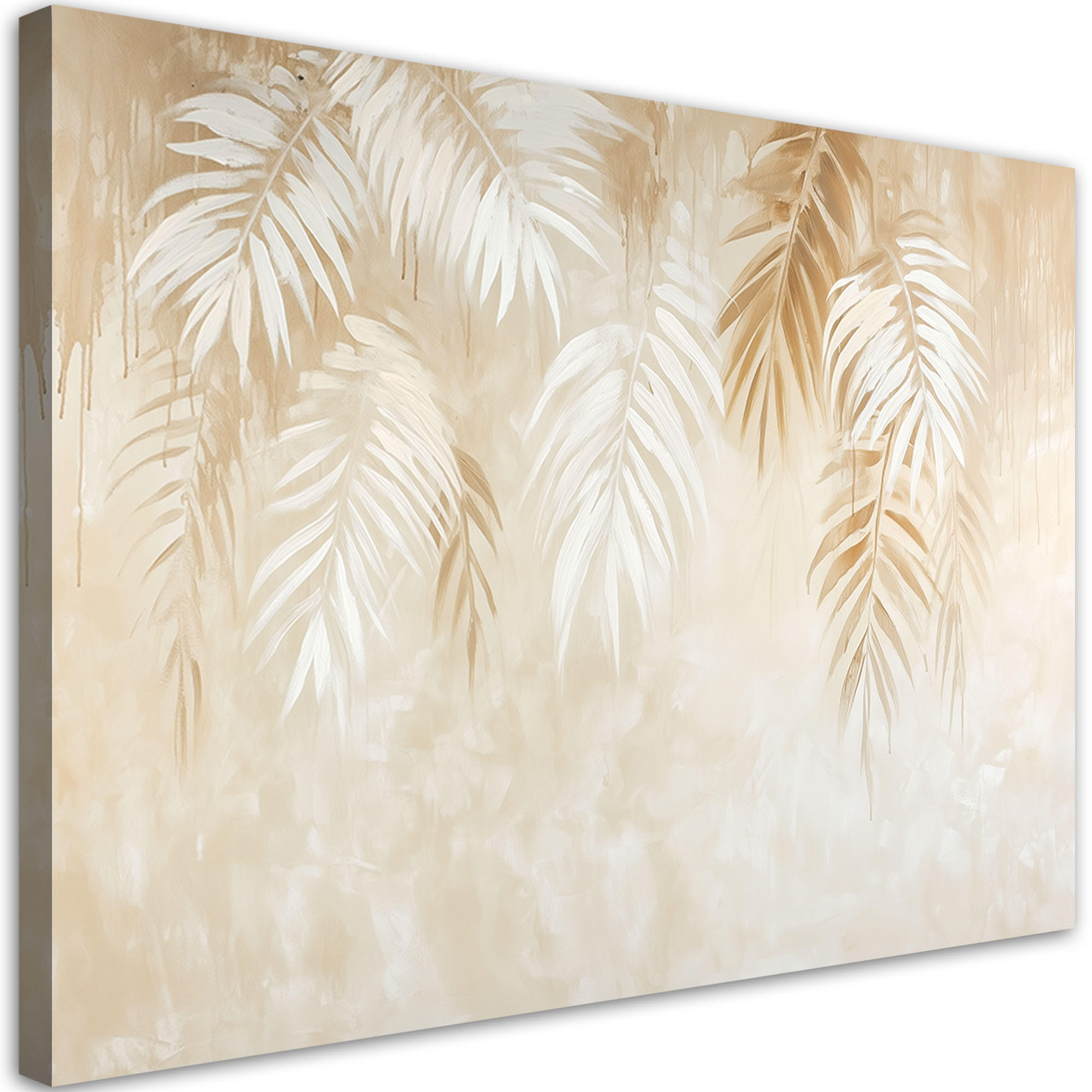Feeby Leinwandbild Beige 120x80 cm