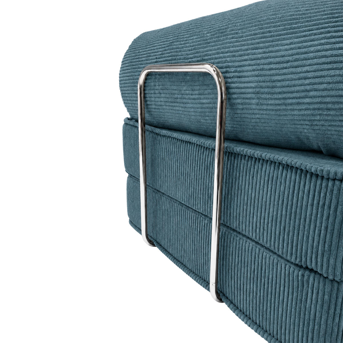 PREMIUM Lounge Sessel aus strukturiertem Stoff Türkis - Türkis, Textil (100/70/100cm) - SURB