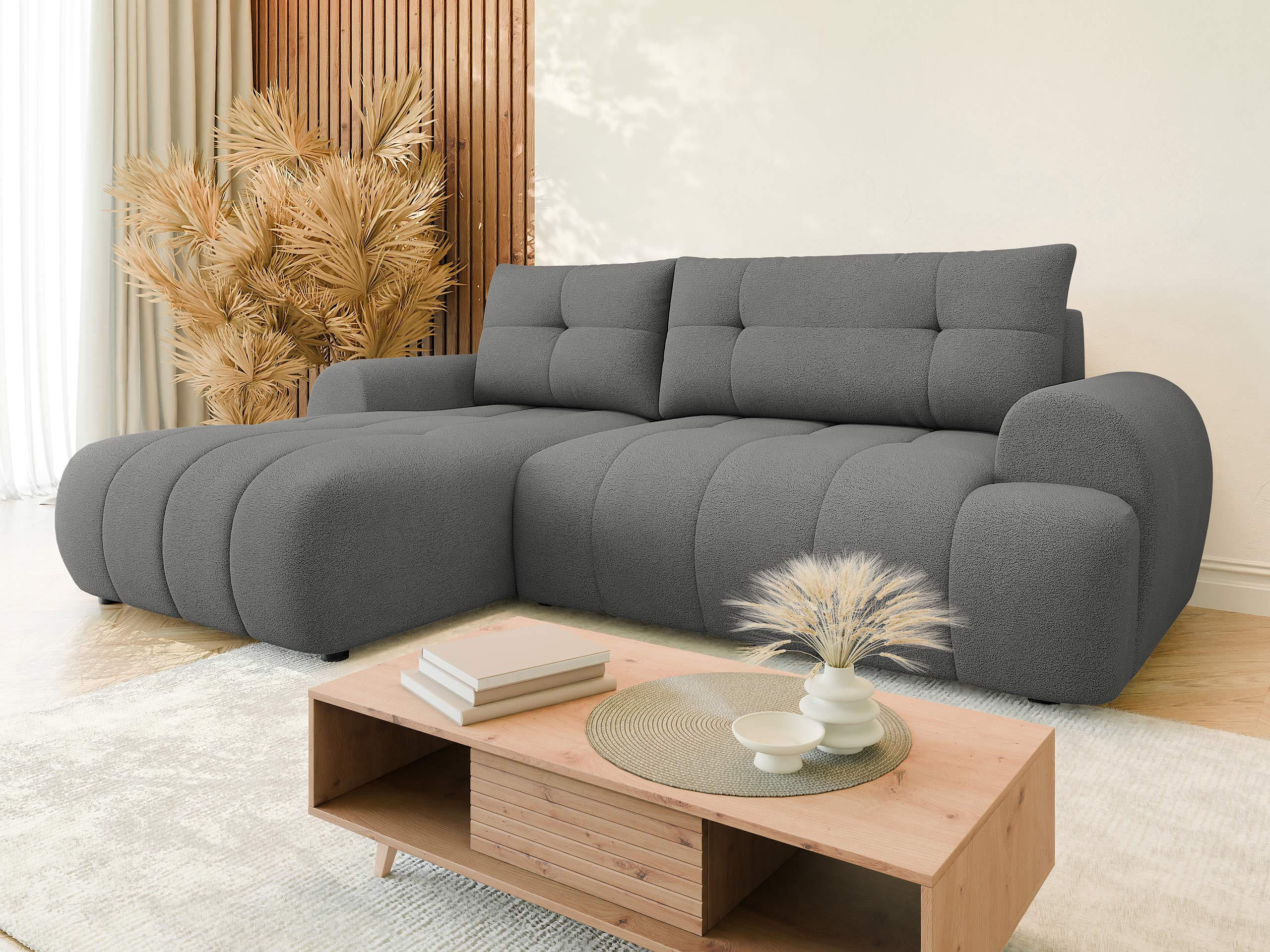 Thumbnail - Mirjan24 Ecksofa, Grau, Textil, 4-Sitzer, L-Form,L-Form, 265x177 cm, Wohnzimmer, Sofas & Couches, Wohnlandschaften, Ecks...