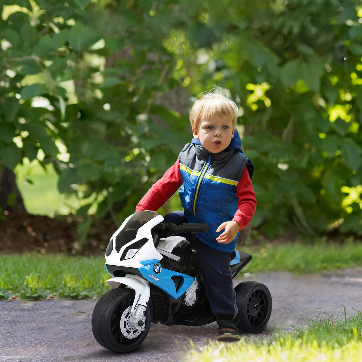 ELEKTRO-MOTORRAD DE-13114 3 Räder Blau - Blau, Kunststoff (66/37/44cm) - ComfortXL