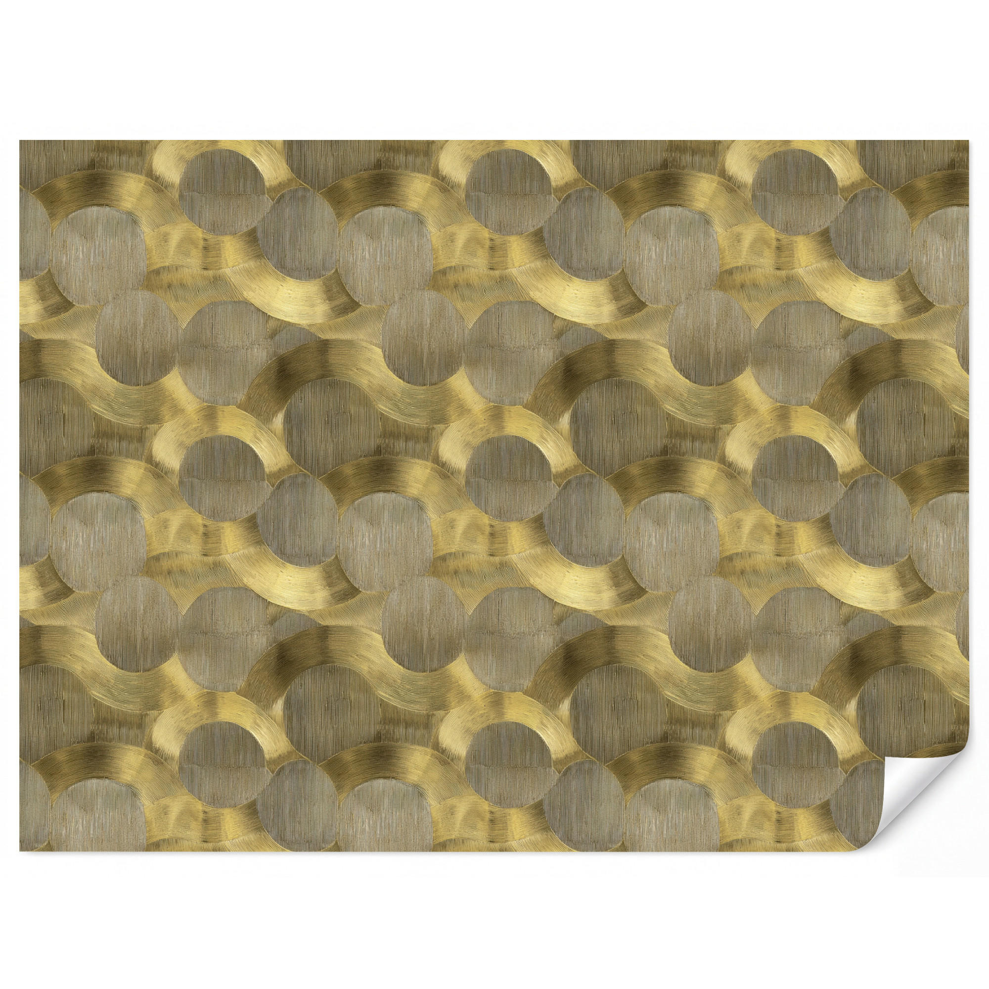OnlyWow Tapete Gold 400x300 cm