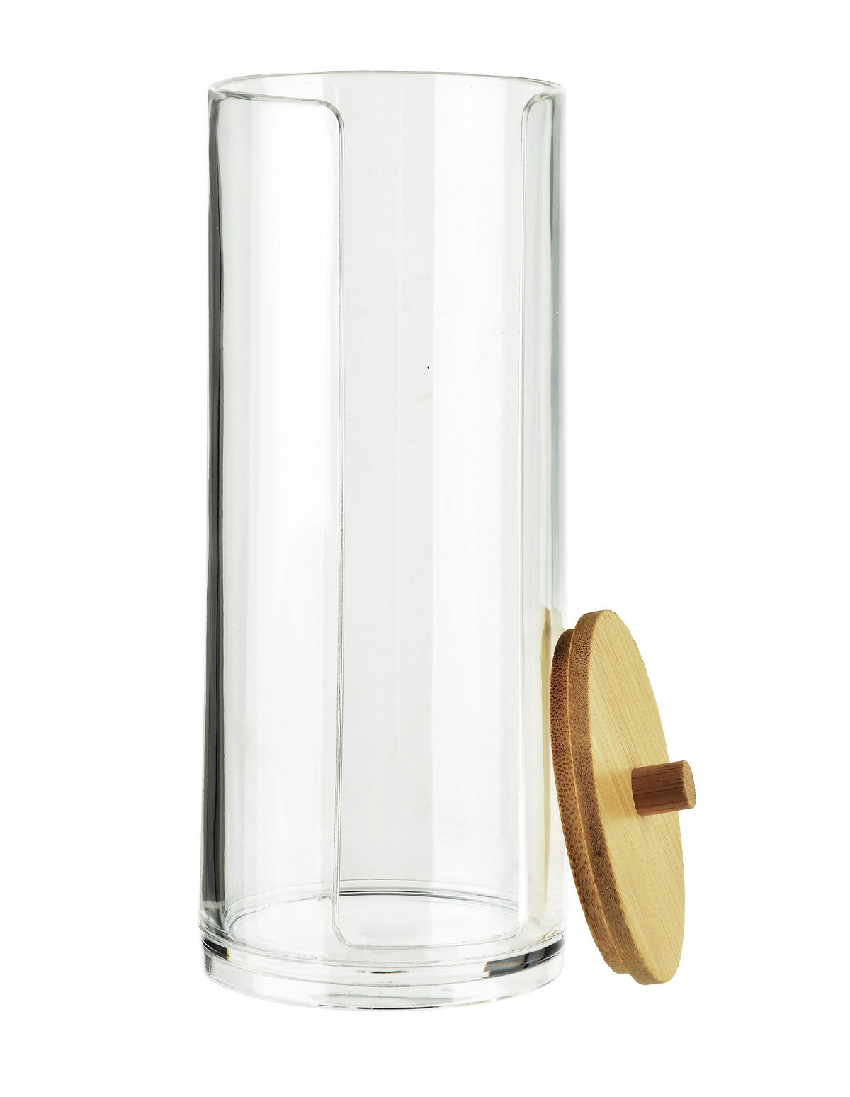 POJEMNÍK NA VATOVÉ TAMPÓNY Bea, akryl - průhledná, plast (7.5/20/7cm) - Mondex