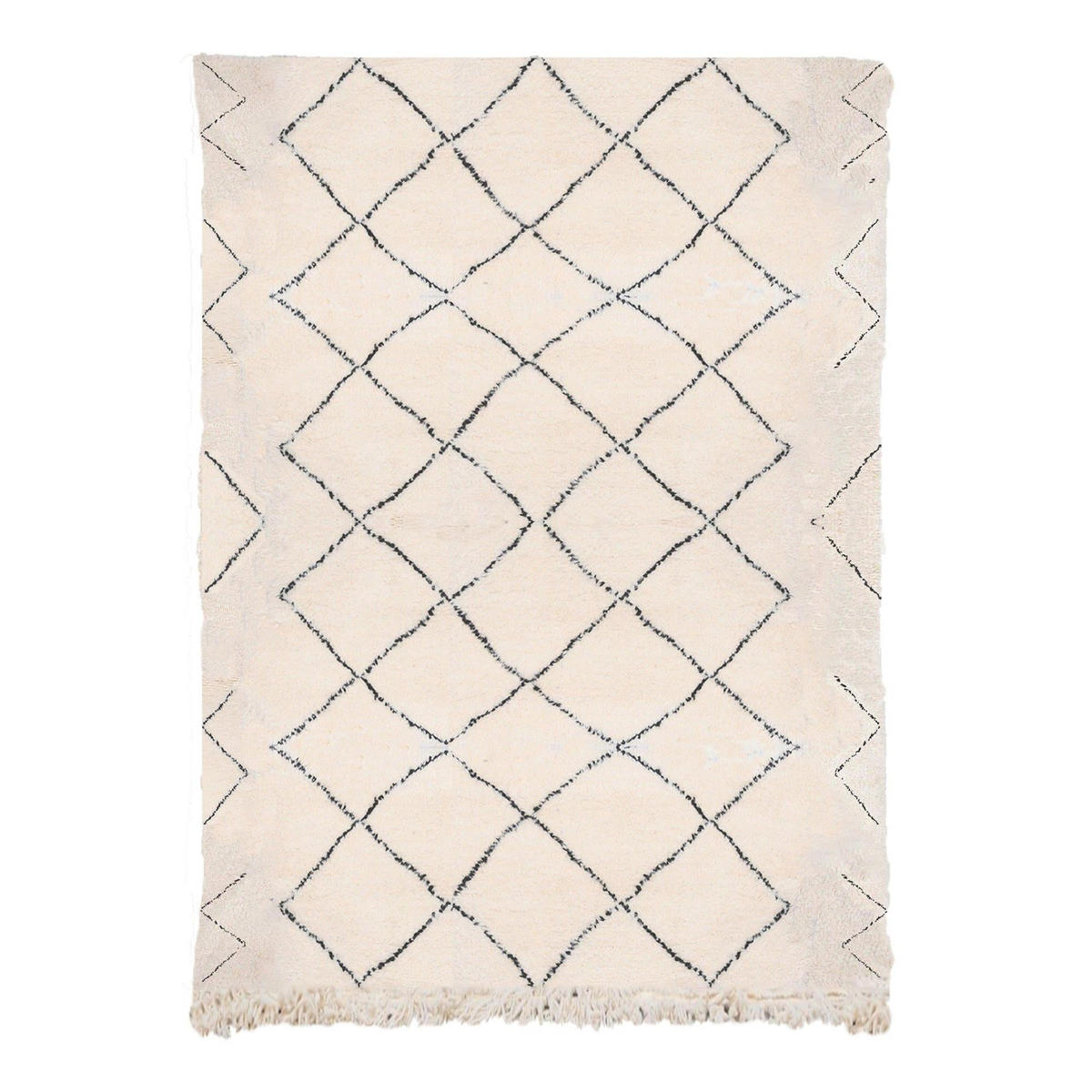 BERBERTEPPICH aus Cherratin-Wolle beige - Beige, Naturmaterialien (250/350cm) - AFK Living