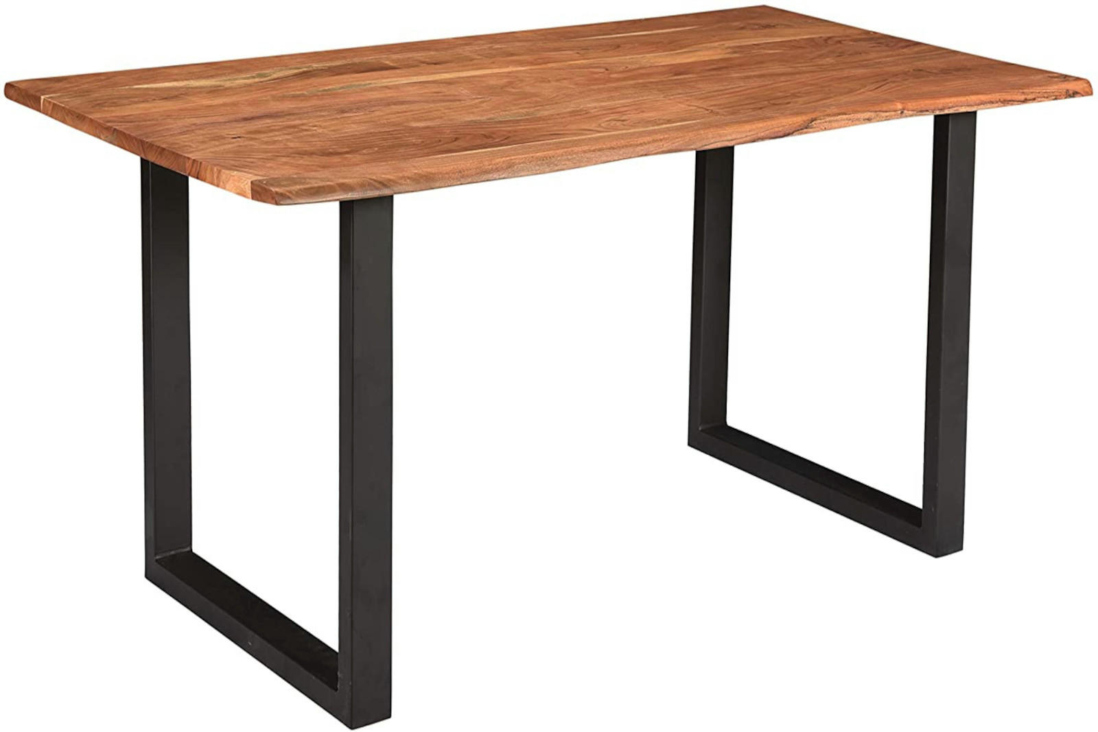 ESSTISCH INSA - Beige/Schwarz, Holz/Metall (60/100/77cm) - SAM