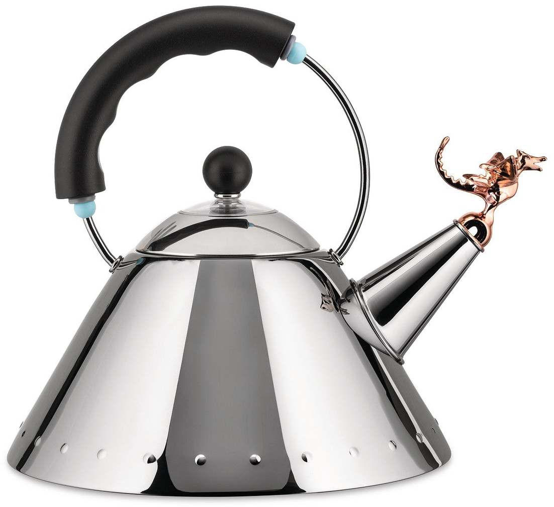 Alessi Flötenkessel Schwarz 1 cm