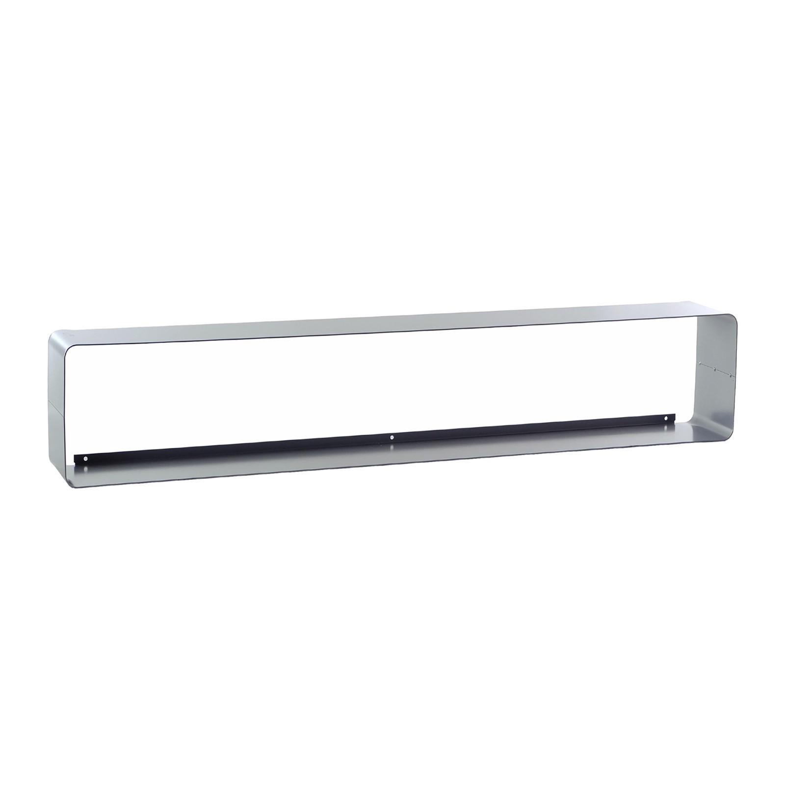 CD-REGAL Cube 80 Metall, Lounge Design silber - Silberfarben, Metall (80/14/15cm) - DESIGN DELIGHTS