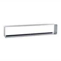 CD-REGAL Cube 80 Metall, Lounge Design silber - Silberfarben, Metall (80/14/15cm) - DESIGN DELIGHTS