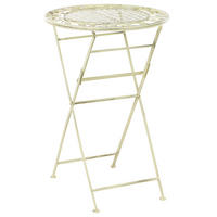 GARTEN-BARTISCH Grün Bivio - Grün, Metall (60/60/89cm) - Beliani