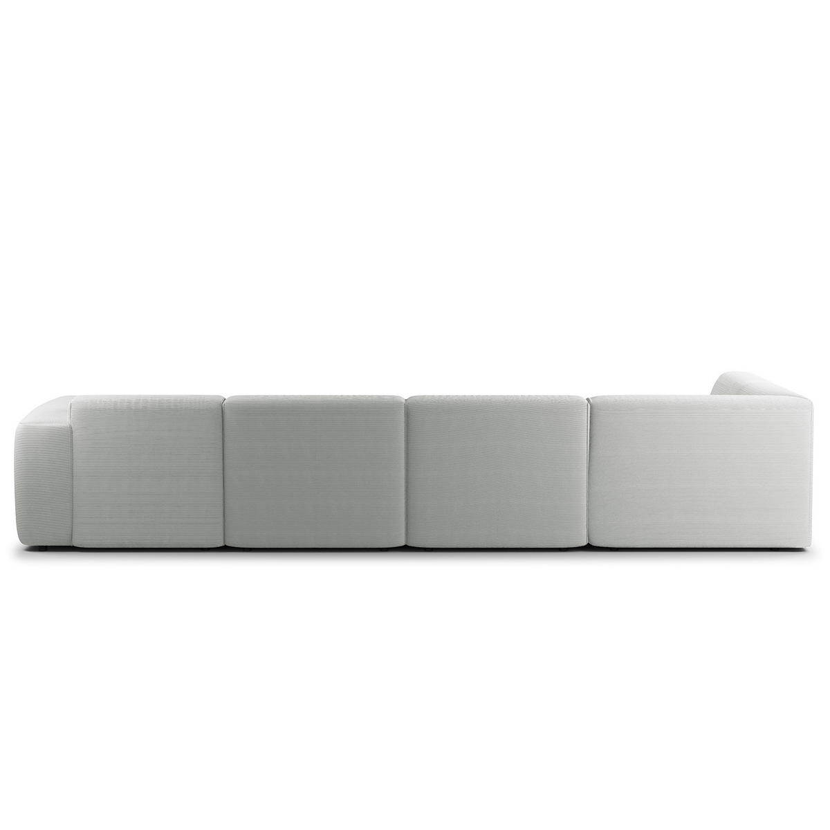 WOHNLANDSCHAFT mit Longchair - Schwarz/Grau, Kunststoff/Textil (325/71/235cm) - home24