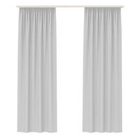 GARDINE Universalband "blickdicht" 2er Pack Hellgrau 140x175 cm - Hellgrau, Textil (140/175cm) - Bestlivings