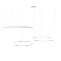 LED-HÄNGELEUCHTE 3er Ring Weiß Ø 150 | 120 | 100cm - Weiß, Metall (1.3/150/3.3cm) - s.luce