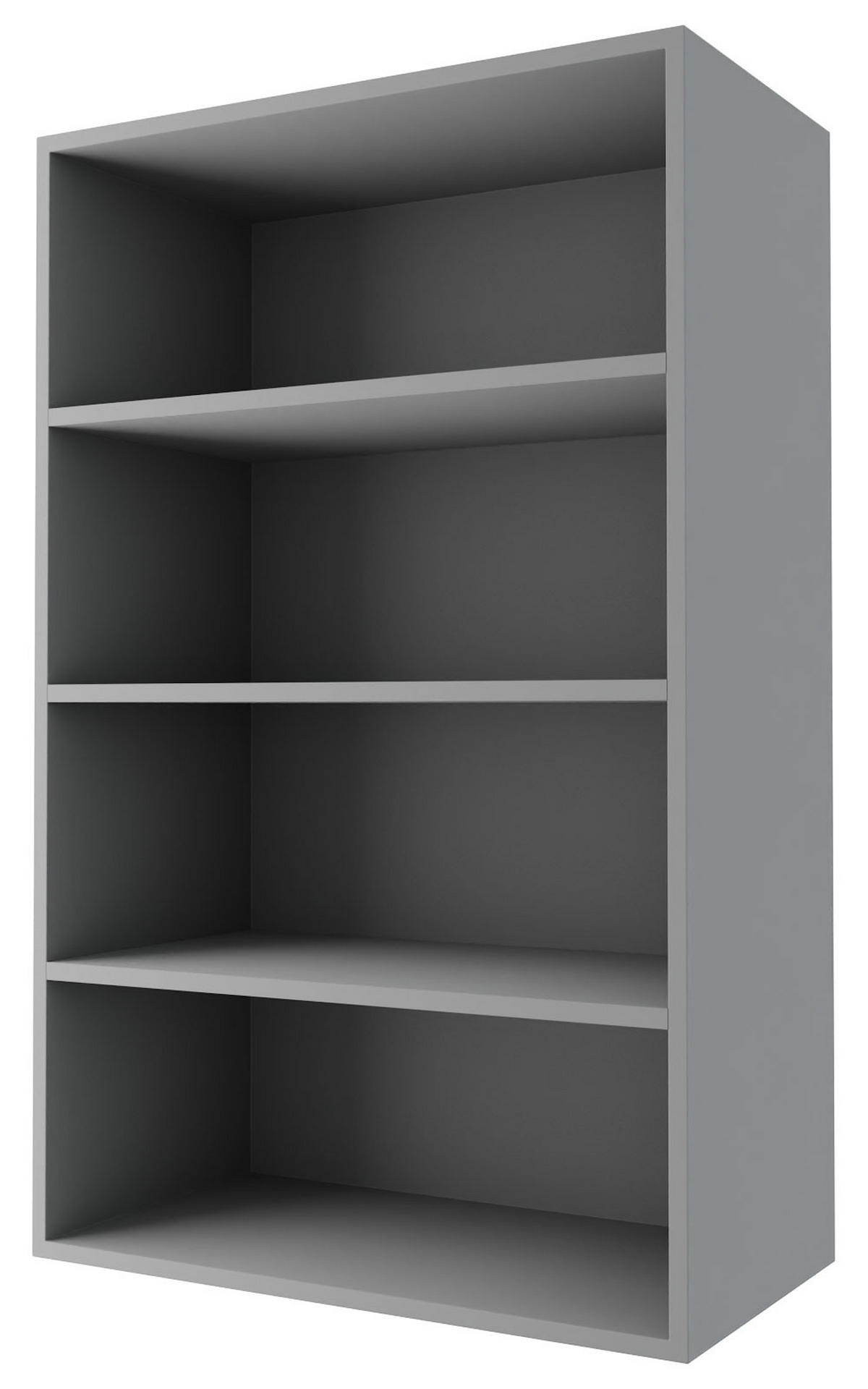 KÜCHENHÄNGESCHRANK Lamello W4/60/1 Schwarz Matt / Grau 60 / 32,5 / 96cm - Schwarz/Weiß, Holz/Holzwerkstoff (60/96/32.5cm) - Feldmann-Wohnen