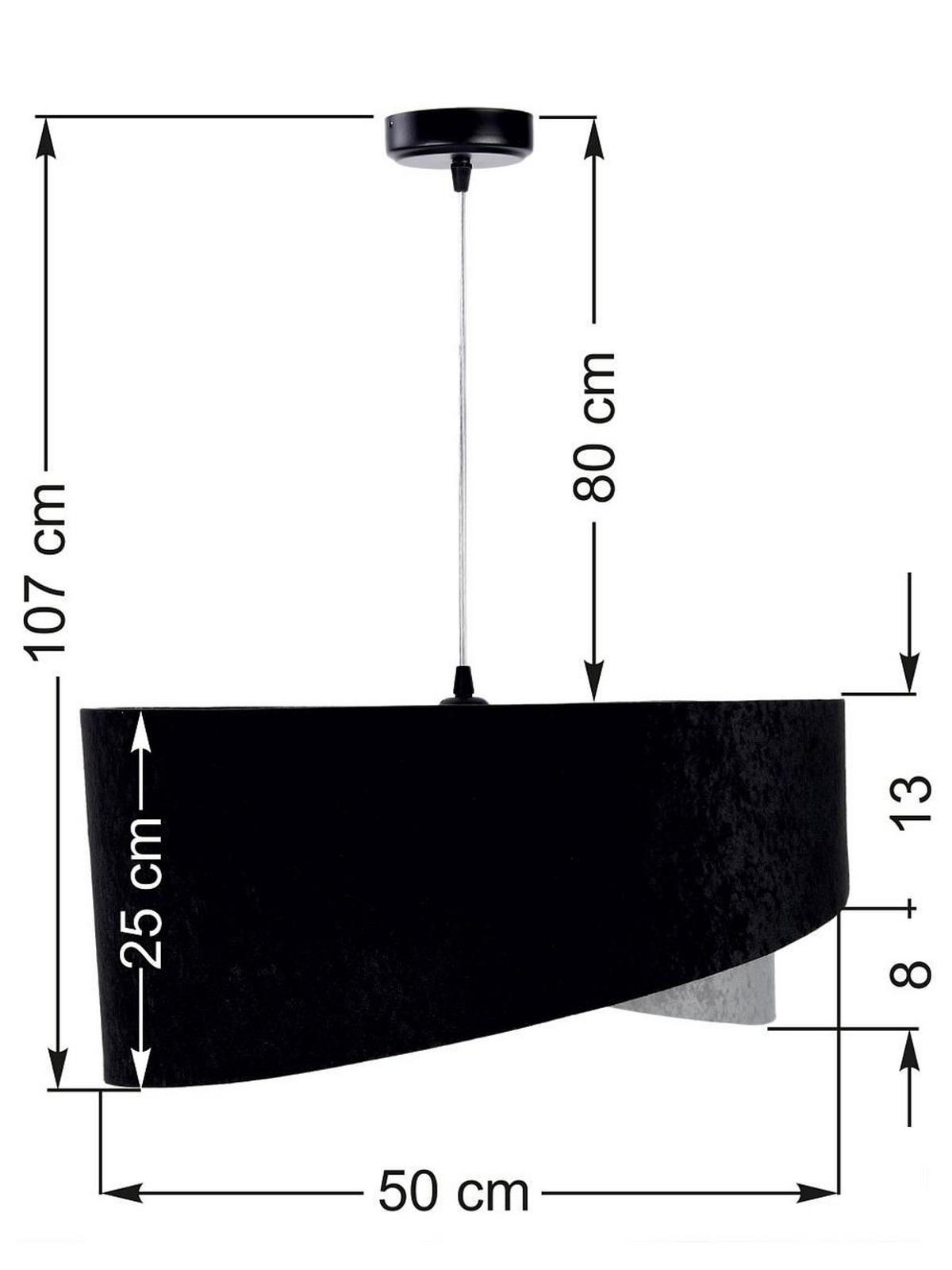 HÄNGELEUCHTE Grau 50/23 cm - Grau, Kunststoff (50/1.3/23cm) - ONZENO