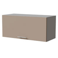 KLAPPHÄNGESCHRANK Brerra W4B/80 Grau / RAL 1019 graubeige Matt 80 / 32,5 / 36cm mit Blum Aventos Klappenbeschlag - Graubraun/Grau, Holz/Holzwerkstoff (80/36/32.5cm) - Feldmann-Wohnen