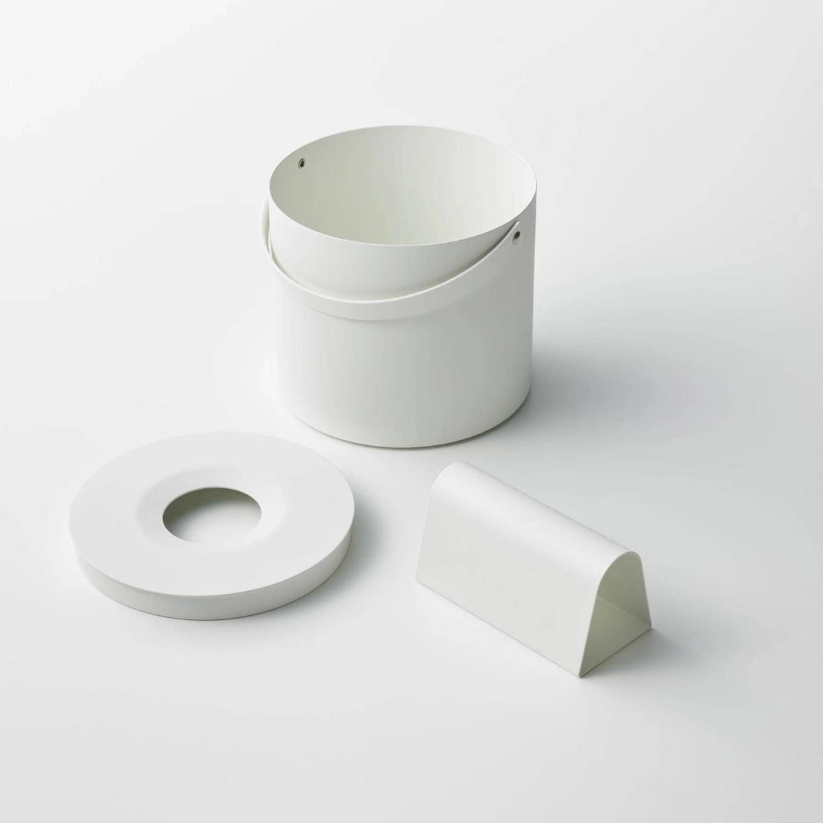 TASCHENTUCHSPENDER Tower 1703 Weiß - Weiß, Metall (17/14/17cm) - Yamazaki