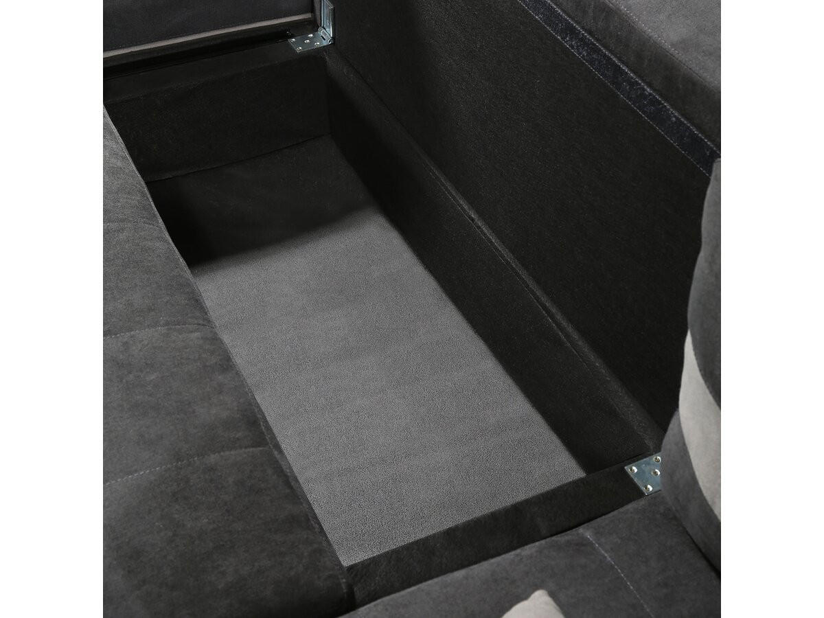 ECKSCHLAFSOFA Antoine Dunkelgrau/Hellgrau - Dunkelgrau/Hellgrau, Textil (290/140cm) - Habitat Garten