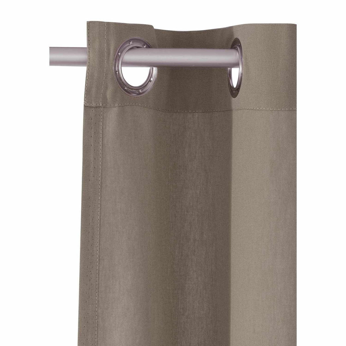 ÖSENVORHANG DOVE Blickdicht - Grau, Textil (140/0.5/245cm) - Tom Tailor