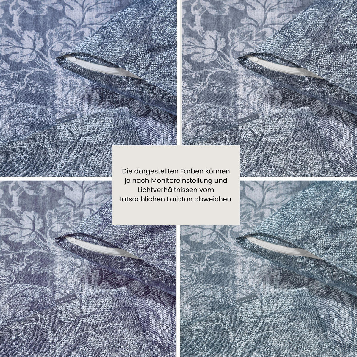 BETTWÄSCHESET Missy - Renforcé - 2-teilig - 135 x 200 cm - Rauchblau - Blau, Textil (135/200cm) - SCHIESSER