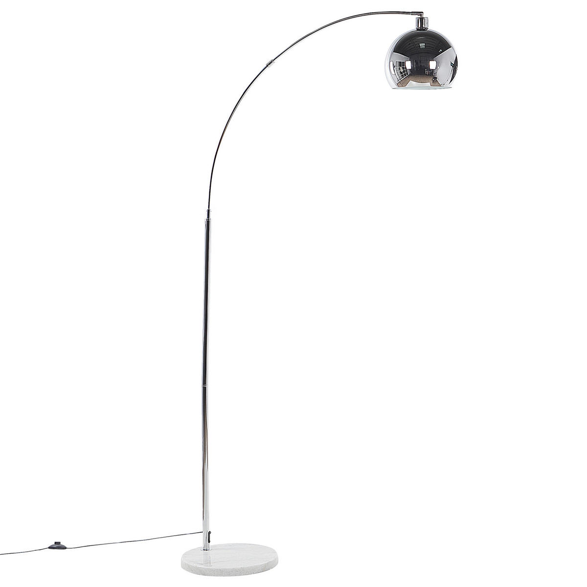 STEHLAMPE Paroo 96/35/210 cm - Silberfarben, Metall (96/35/210cm) - Beliani