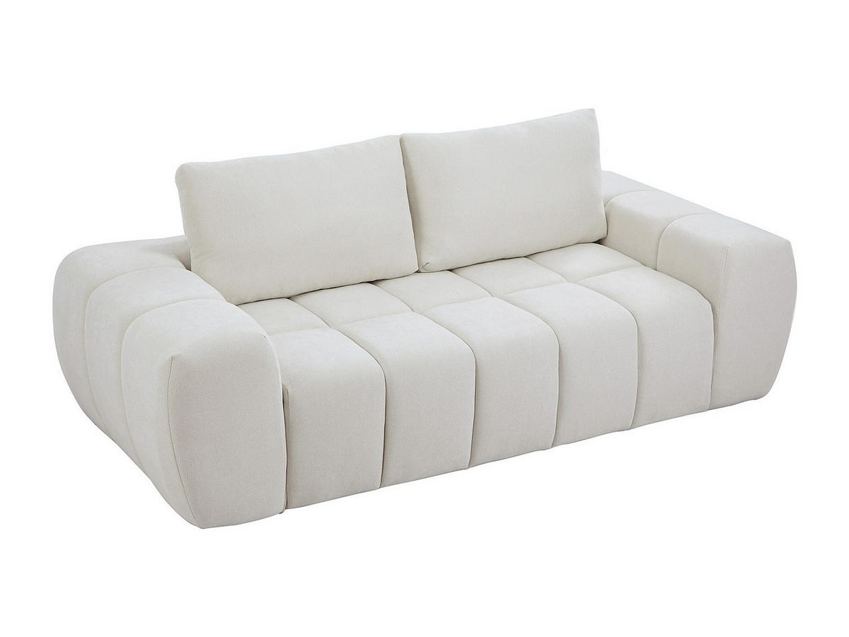 SOFA - 3 Personen - stoff - beige Benafo - Beige, Textil (218/84/104cm) - Vente-Unique