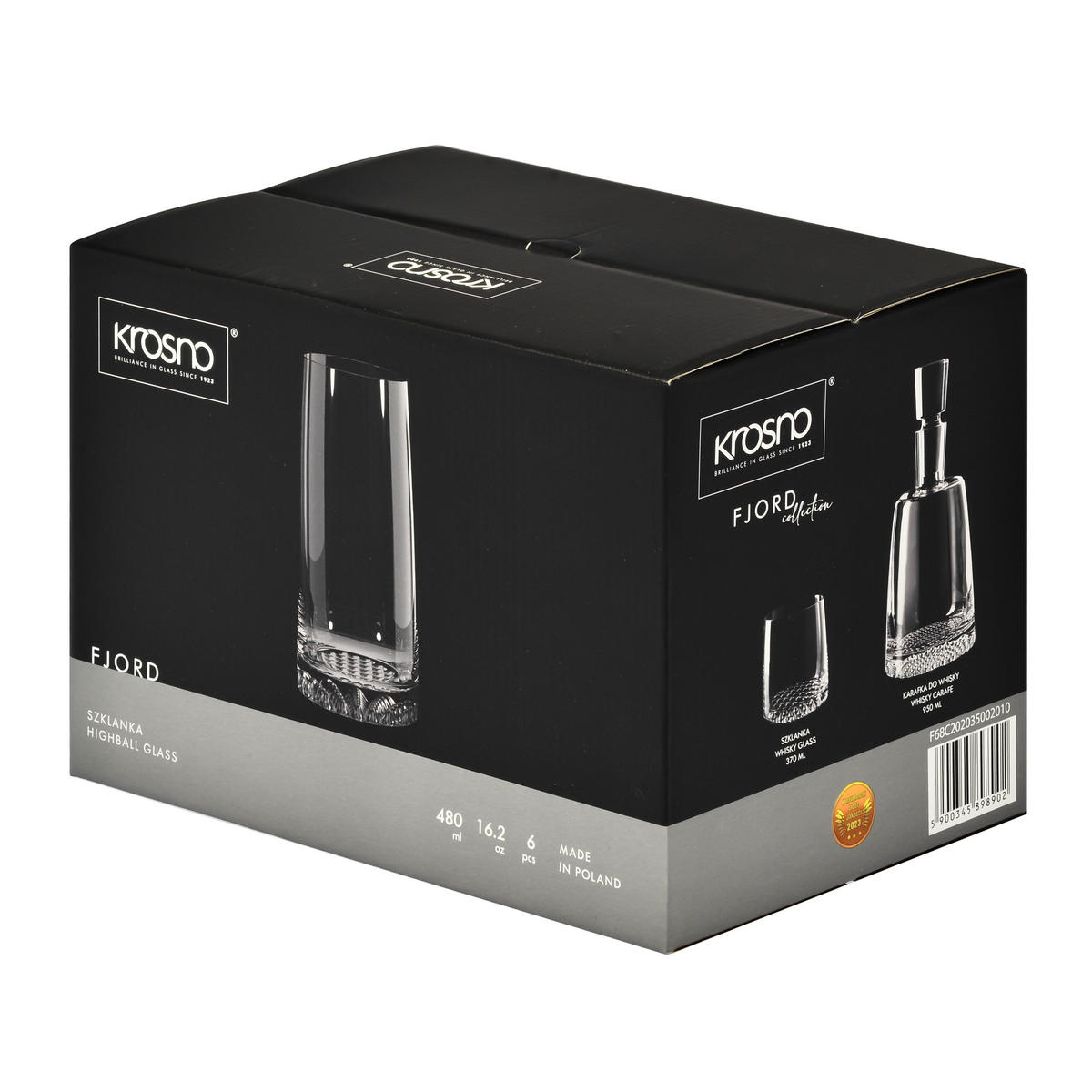 TRINKGLÄSER, 6er-Set, 480 ml - Transparent, Glas (0.48L) - Krosno Glass
