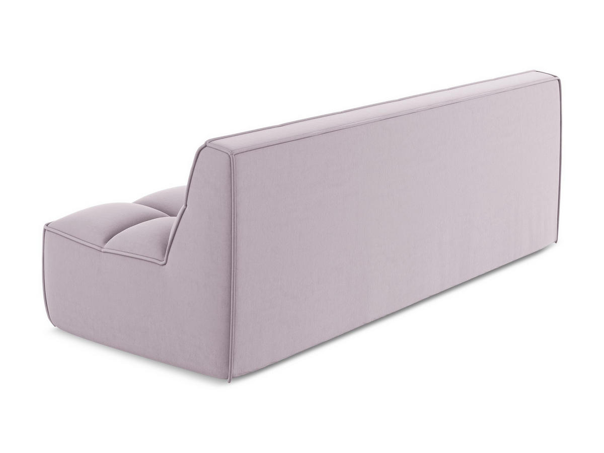 3-SITZER SOFA Samt Stoff Violett - Lila/Flieder, Kunststoff/Textil (210/75/93cm) - Makamii