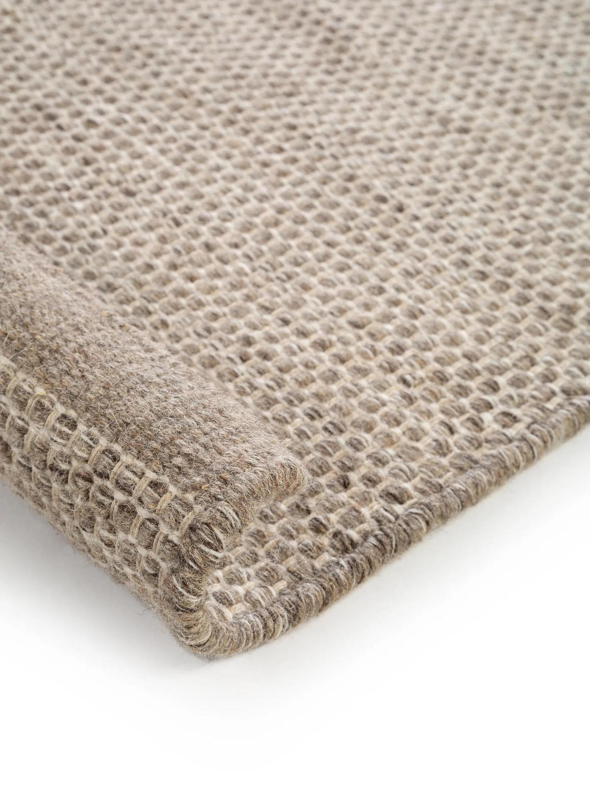 WOLLTEPPICH Rocco Taupe 200x300 cm - Taupe, Naturmaterialien/Textil (200/300cm) - benuta Pure