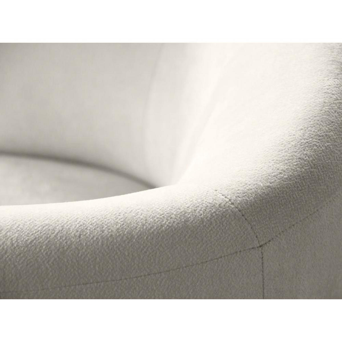 SESSEL Nori beige velour - Beige/Schwarz, Kunststoff/Textil (75/68/72cm) - Beautysofa