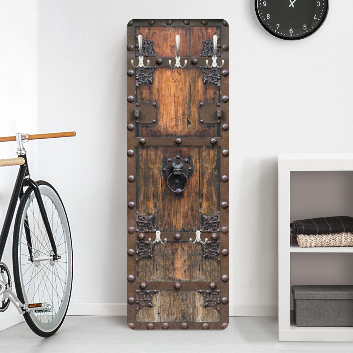 WANDGARDEROBE - Historische Holztür 34/105 cm - Braun, Holzwerkstoff (34/105/1.6cm) - Bilderwelten