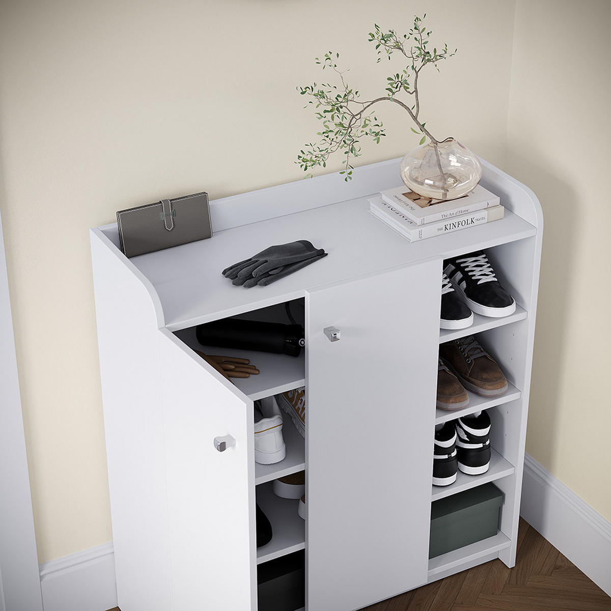 BOTNÍK Moritz Bílá - bílá, kompozitní dřevo (83/91.4/32.3cm) - Vicco