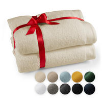 SAUNATUCH Beige, 2er-Set - Beige, Textil (80/200cm) - Blumtal