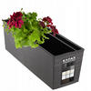 BALKONBLUMENTOPF mit Einsatz 56 cm, Graphit - Graphitfarben, Kunststoff (18/56cm) - KADAX