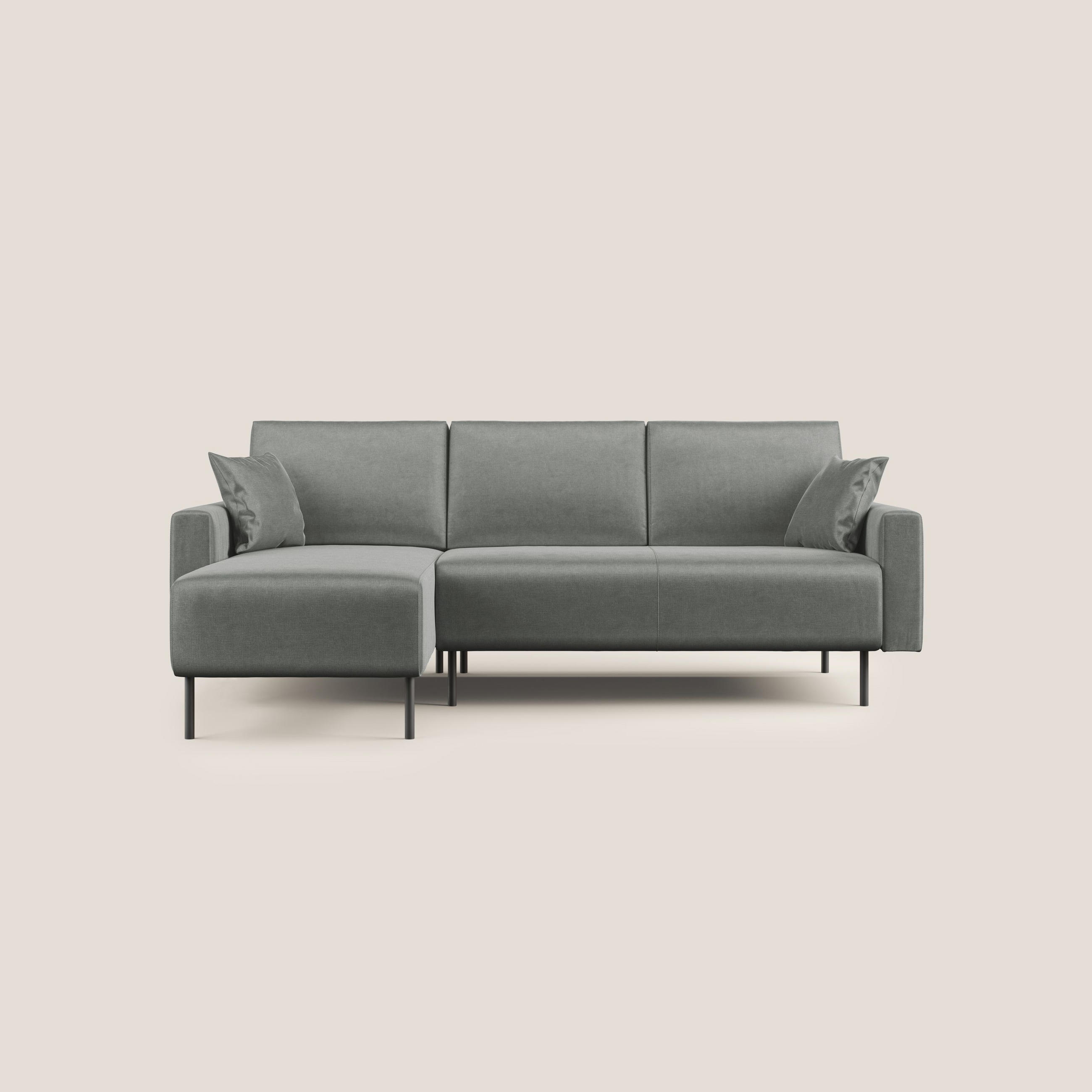 ECKSOFA Arthur - Hellgrau, Textil (224/91cm) - Divani.store