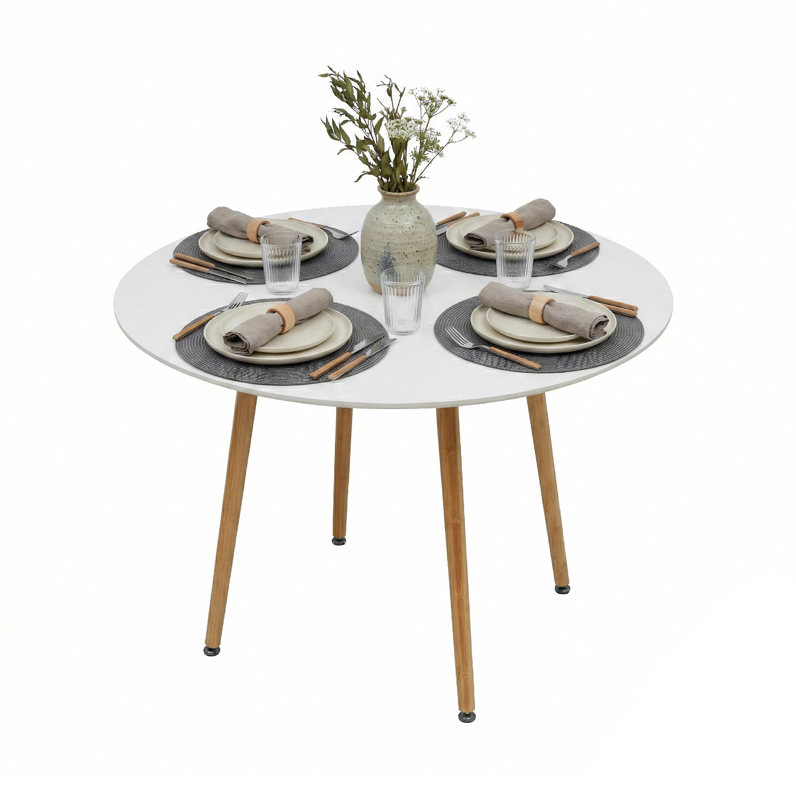 ESSTISCH - Multicolor, Holz/Holzwerkstoff (90/90/75cm) - Relaxdays