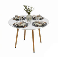 ESSTISCH - Multicolor, Holz/Holzwerkstoff (90/90/75cm) - Relaxdays