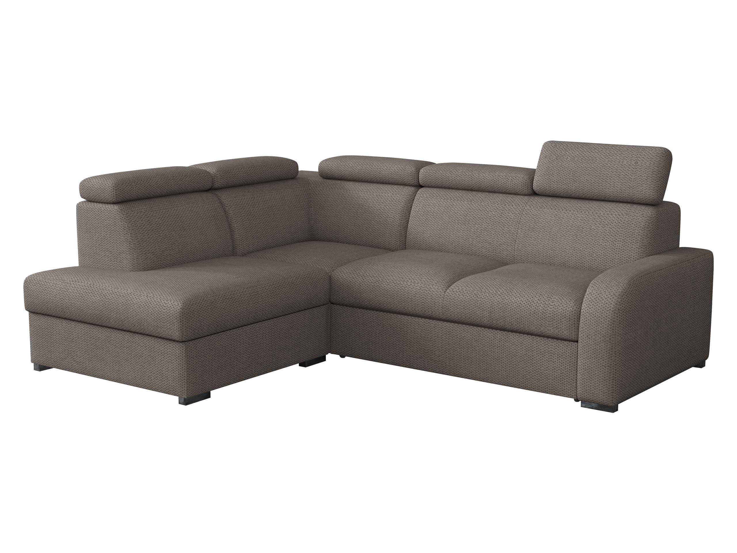 ECKSOFA Oslo 2rRLXp, Seite: Links LXP+R+2R - Hellbraun/Silberfarben, Holz/Textil (250/200cm) - MIRJAN24