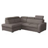 ECKSOFA Oslo 2rRLXp, Seite: Links LXP+R+2R - Hellbraun/Silberfarben, Holz/Textil (250/200cm) - MIRJAN24