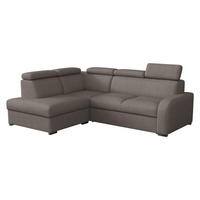 ECKSOFA Oslo 2rRLXp, Seite: Links LXP+R+2R - Hellbraun/Silberfarben, Holz/Textil (250/200cm) - MIRJAN24