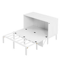 KLAPPBETT 140/200 cm vertikal in Weiß – platzsparend mit Stauraum - Weiß, Holz (140/200cm) - BEAOK