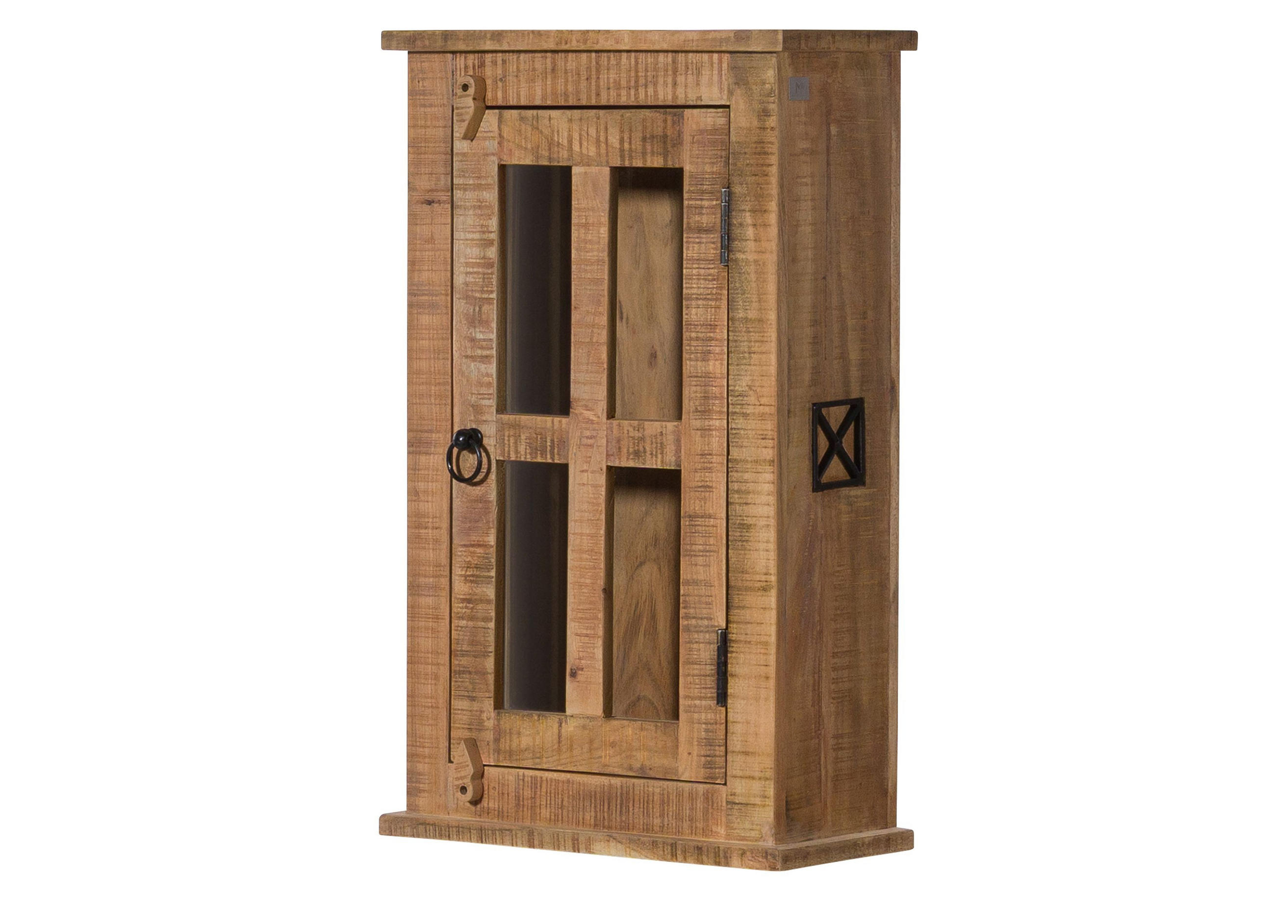 HÄNGESCHRANK Akazie 44x21x72 natur versiegelt NATURE OF SPIRIT #302 - Braun, Holzwerkstoff (44/72/21cm) - Massivmoebel24