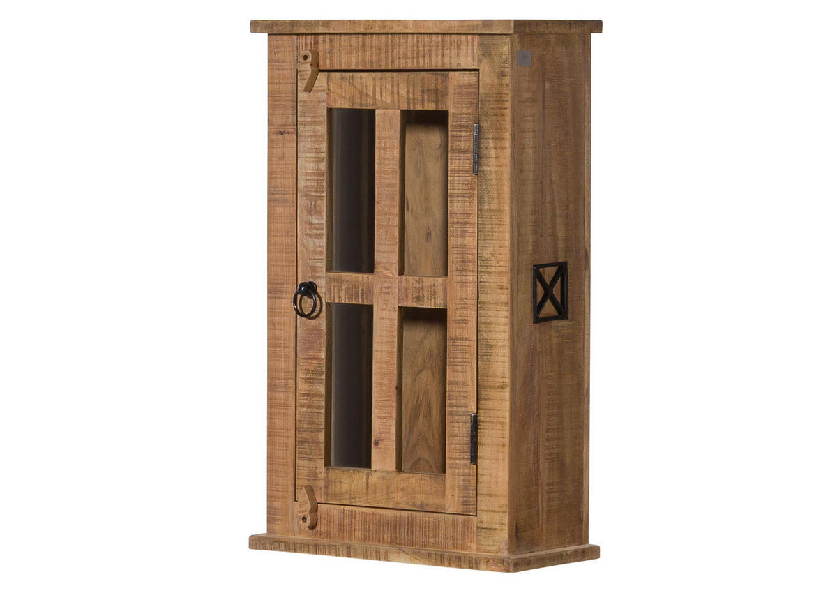 HÄNGESCHRANK Akazie 44x21x72 natur versiegelt NATURE OF SPIRIT #302 - Braun, Holzwerkstoff (44/72/21cm) - Massivmoebel24