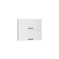 HÄNGESCHRANK W80GRF/2 -ARVION - Funktionales Design Konzept - Weiß, Holz/Metall (80/72/30cm)