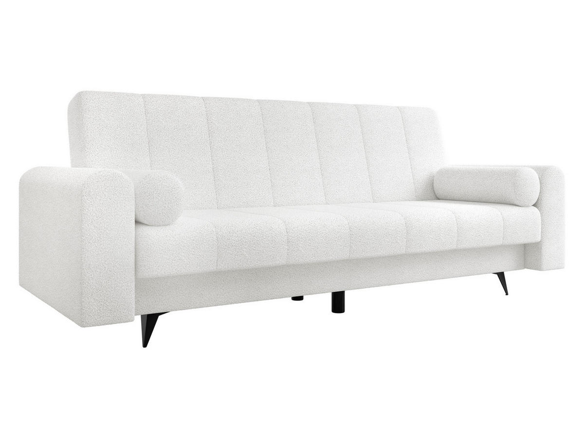 SCHLAFSOFA Zuri - Creme/Schwarz, Holz/Textil (240/93/91cm) - MIRJAN24