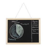KREIDETAFEL - Schwarz, Holz/Holzwerkstoff (40/30/2cm) - Relaxdays