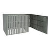 MÜLLTONNENBOX ERWEITERUNG Grau - Grau, Metall (76/115/100cm) - MCW