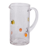 GLASKRUG Limo mit Zitronen-und Orangenmuster - Transparent, Glas (1L) - Butlers