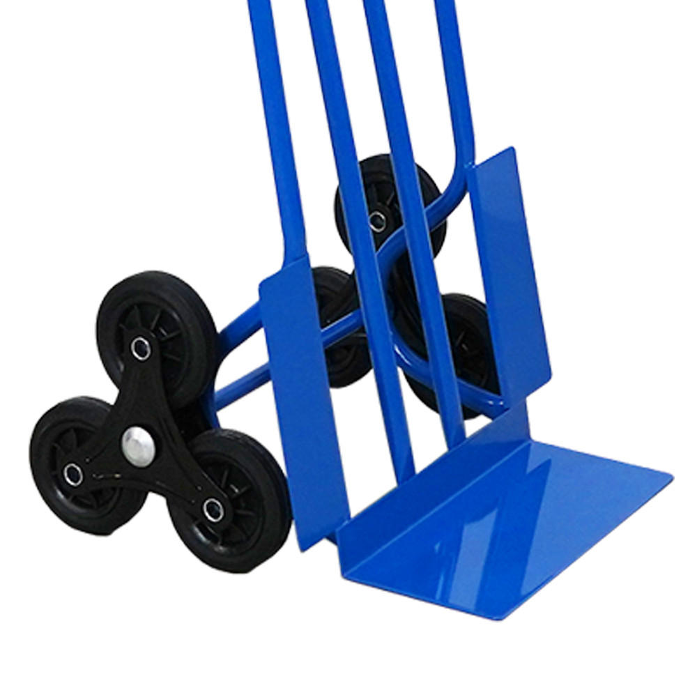 TREPPENSTEIGER Sackkarre Rhino XL Schaufel 104x60x54cm Tragkraft 250kg 3x Vollgummiräder Blau - Blau, Metall (54/60/104cm) - PROREGAL