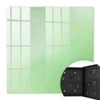 SCHLÜSSELBOX Schwarz 30x30 cm- Türöffnung nach rechts - Grüne Harmonie - Grün, Metall (30/30/5cm) - TULUP