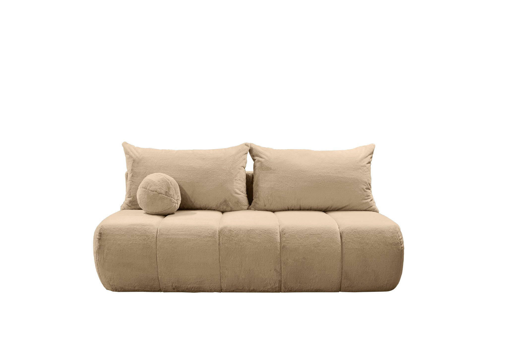SCHLAFSOFA Anzia - Taupe, Holzwerkstoff/Textil (205/97/85cm) - Fun Möbel